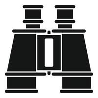 icono de binoculares de investigador, estilo simple vector
