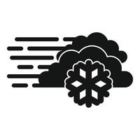 Air blizzard icon, simple style vector