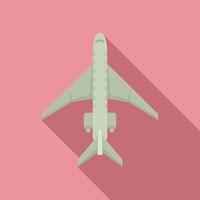 Aircraft repair body icon, flat style vector