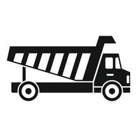 Tipper commercial icon, simple style vector