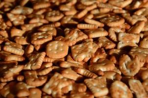 Pattern of many cracker letters photo