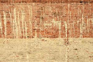 Old red brick wall texture photo