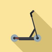 Electric modern scooter icon, flat style vector