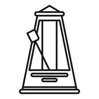 Mechanical metronome icon, outline style vector