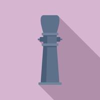 Drinking pillar icon, flat style vector