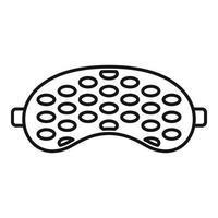 Cover sleeping mask icon, outline style vector