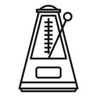 Motion metronome icon, outline style vector