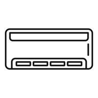 Luxury air conditioner icon, outline style vector