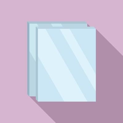 Windows glass icon, flat style