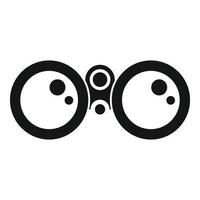Binoculars explorer icon, simple style vector