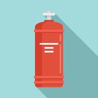 Gas cylinder valve icon, flat style vector