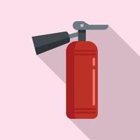 Fire extinguisher flame icon, flat style vector