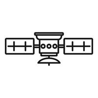 Receiver satellite icon, outline style vector