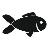 icono de peces exóticos, estilo simple vector