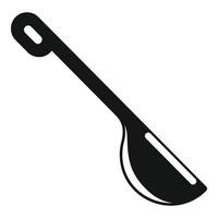 Sauna wood spoon icon, simple style vector