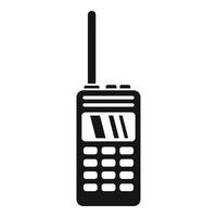 Walkie talkie icon, simple style vector