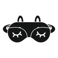 Lifestyle sleeping mask icon, simple style vector
