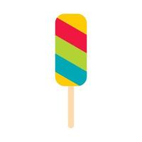 Ice lolly icon, flat style vector