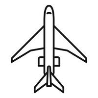 Aircraft repair body icon, outline style vector