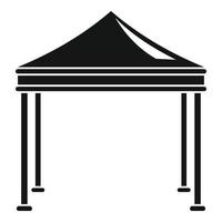 icono de carpa de jardín de eventos, estilo simple vector