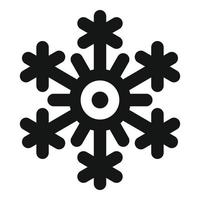 Freeze snowflake icon, simple style vector