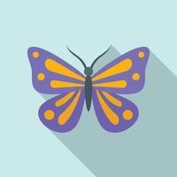 Festive butterfly icon, flat style vector