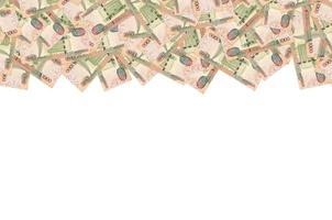 Part of brown Guyana 1000 dollars Banknote pattern photo