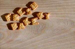 Fresh bakery. Heap of edible letters photo