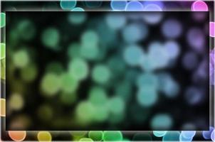 Frame with abstract bokeh background photo