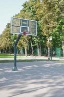 Empty street basketball court. For concepts such as sports and exercise, and healthy lifestyle photo
