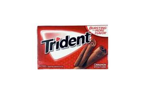KHARKIV, UKRAINE - MARCH 15, 2022 Pack of Trident gums. Trident was introduced in 1964 as one of the first patented sugarless gums photo