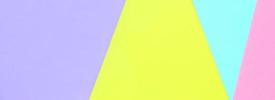 Texture background of fashion pastel colors. Pink, violet, yellow and blue geometric pattern papers. minimal abstract photo