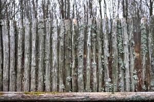 foto de fondo antigua valla de estacas de madera
