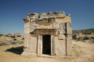 Tomb at Hierapolis Ancient City, Pamukkale, Denizli, Turkiye photo