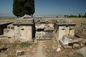 Tomb at Hierapolis Ancient City, Pamukkale, Denizli, Turkiye photo