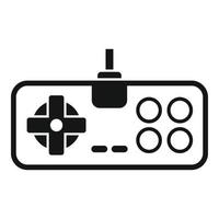 Retro game joystick icon, simple style vector