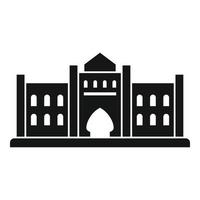 Dubai historical building icon, simple style vector