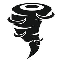 icono de tornado, estilo simple vector