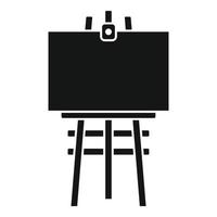 Frame easel icon, simple style vector