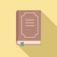 Prosecutor book icon, flat style vector