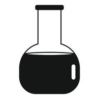 Radiation flask icon, simple style vector