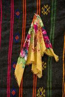 Turksih traditional woman scarf with embroidery photo
