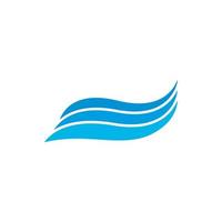 Ocean waves icon, simple style vector