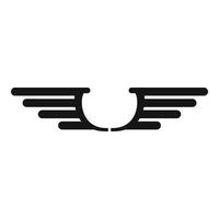 Air force wings icon, simple style vector