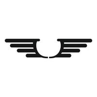 Air force wings icon, simple style vector