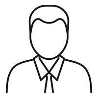 Notary man icon, outline style vector