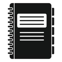 Office manager folder icon, simple style vector