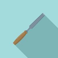 Chisel instrument icon, flat style vector