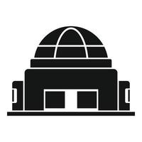 Optical planetarium icon, simple style vector