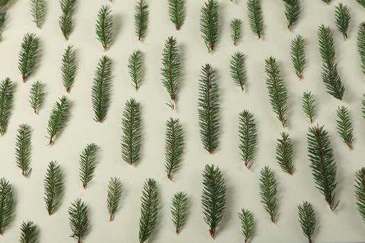 New Year's Eve background with fir branch and cones. Christmas and New Year holidays composition of pine tree branches. Happy New Year 2023 photo